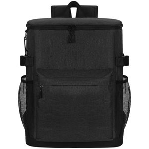 Grande Borsa Termica Morbida, Zaino Porta Pranzo Isolato con Coperchio Dispensatore con <span class=keywords><strong>Cerniera</strong></span> per Uso Esterno e Campus - Product Image 3