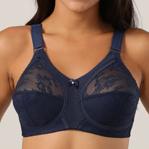 <span class=keywords><strong>Reggiseno</strong></span> Senza <span class=keywords><strong>Ferretto</strong></span> Taglie Forti DDD Coppa Intera Fascia Larga in Pizzo Floreale Morbido Coppa BCDEFG per Seno Abbondante, Senza <span class=keywords><strong>Ferretto</strong></span> Senza Imbottitura - Product Image 6