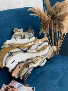 Décorateurs de maison et de bureau modernes Horloges en résine époxy très demandées d'Inde - Product Image 4