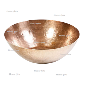 Design tendance en laiton Fruits secs chocolat bol de service forme ronde taille personnalisée couleur or bol de service alimentaire - Product Image 5