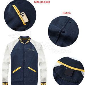 Blouson universitaire personnalisé de haute qualité pour homme, très demandé, avec col montant durable, respirant, séchage rapide, en laine, idéal pour l'hiver - Product Image 4