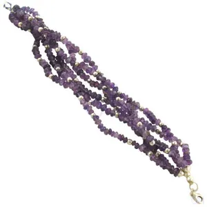 Pulsera de Corazón y Mariposa con Circonita y Amatista Chapada en Oro - Plata 925 - Regalo para Mujer - Product Image 2