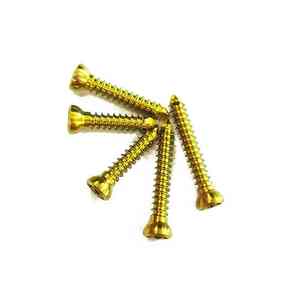 Juego de 4 piezas de 2,4mm de alto titanio fuente de alimentación manual tornillo de bloqueo veterinario de Caronia quirúrgico hecho de acero inoxidable - Product Image 5