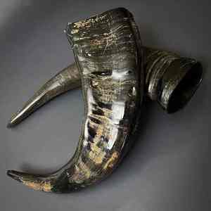 Golosina Masticable para Perros de Cuerno de Búfalo Ecológica, Duradera y de la Mejor Calidad, Hecha a Mano por TIMELESS CRAFT, Fábrica de Cuernos de la India, Comida para Perros - Product Image 1