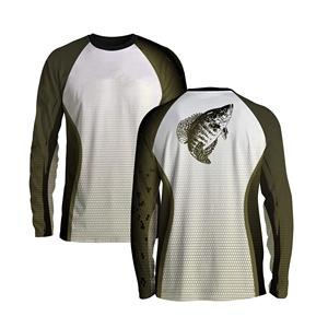 Logotipo personalizado, venta al por mayor, camisetas de pesca, estampado sublimado, manga larga, que absorbe la humedad, ropa de pantano, camisa de pesca, protector de erupción - Product Image 3