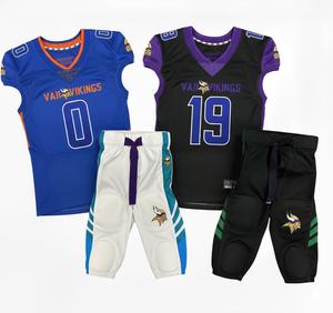 บริการ OEM ราคาถูก เสื้อฟุตบอลอเมริกันพิมพ์ลายดิจิทัล ชุดทีม ไซส์ใหญ่ ระบายอากาศ แห้งเร็ว โพลีเอสเตอร์ 100% สำหรับทุกเพศ - Product Image 5