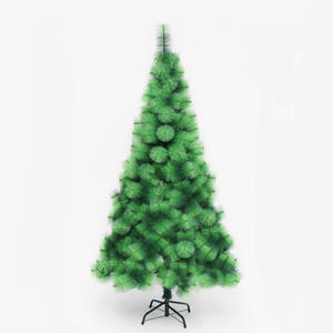 Árbol de Navidad artificial verde oscuro de pino PE realista de 4 pies al por mayor con soporte de Metal decoración festiva para el hogar interior gran oferta - Product Image 3