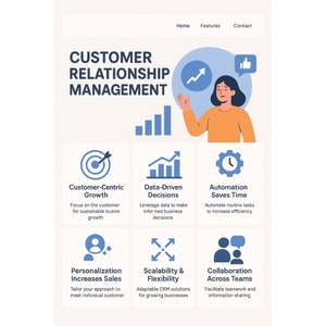 เว็บไซต์การจัดการความสัมพันธ์ลูกค้าโซลูชันซอฟต์แวร์ CRM ขั้นสูงสำหรับการตลาดการขายและการเติบโตของธุรกิจ - Product Image 1