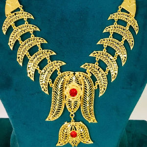 24K Gold Plated Vintage Comoros Mayotte Style Fashion Jewelry <b>Set</b> Includes Necklace <b>Bangles</b> Stylish Copper Diamond Gift for USA - Product Image 1