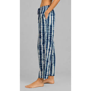 Trendy Women's Rayon Tie Dye Pajama Casual Blue Nightwear & Home Wear Soft Elastic Waist with 2 Pockets ODM Families Suitable - Product Image 6