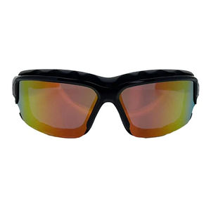 Lunettes de sécurité CE EN166 ANSI Z87.1 avec verres en polycarbonate, revêtement anti-buée/anti-rayures, protection UV 400, bandeau réglable rapide pour l'équitation - Product Image 1