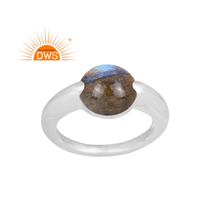 Meilleures ventes Bague en argent sterling fin avec pierres précieuses en labradorite naturelle Fabricant de bijoux personnalisés - Product Image 1