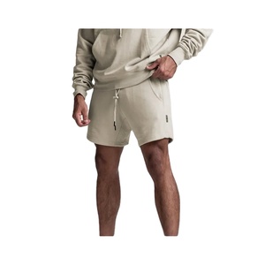 กางเกงขาสั้นวิ่งลำลองผู้ชายลายโลโก้แบบกำหนดเอง ผ้าถักขนสัตว์ แห้งเร็ว ป้องกันรังสียูวี - Product Image 2