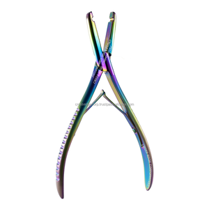 High Quality Micro <b>Beads</b> 1 Hole Hair Micro <b>Beads</b> Crimping Plier <b>Extension</b> Tool Stainless Steel Blue Color Easy to Use Plier - Product Image 3