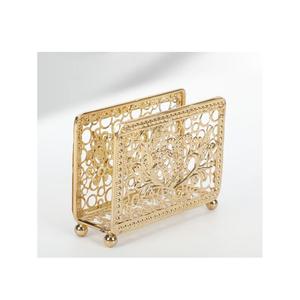 Porte-serviettes décoratif de table de fête de Noël en gros Porte-serviettes créatif en forme de triangle Porte-serviettes en or rose Support de rangement de mouchoirs - Product Image 4