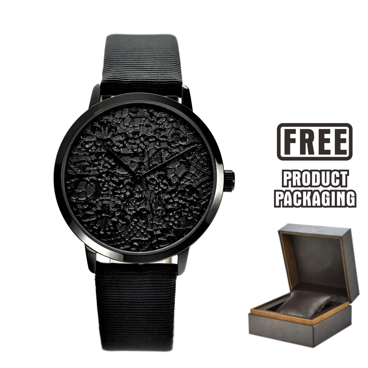 [Boxset] Wettbewerbs fähiger Preis 38Mm 3D-Druck Zifferblatt Durchmesser China Quarz Armbanduhren für Frauen Luxus ODM OEM Frauen Armbanduhr