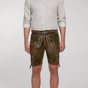 Auténticos Premium 100% cuero Lederhosen Bavarian Shorts Elegant Trachten Wears High Street Style Precio al por mayor - Product Image 6