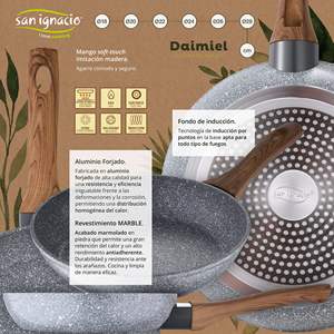 Set di pentole SAN IGNACIO Premium Nona in acciaio inox da 8 pezzi con padelle (18/22 cm) e griglia da 28x28 cm. SAN IGNACIO - Product Image 3