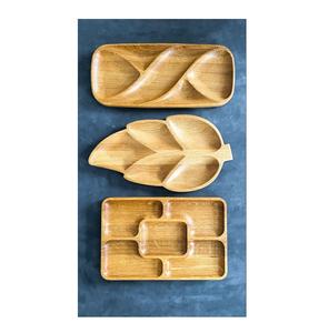 Artisanat indien de plateau de service en bois massif de qualité supérieure pour la nourriture ou les boissons Prix de gros en Inde Écologique - Product Image 2