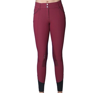 Culottes d'équitation OEM populaires pantalons équestres personnalisés vêtements anti-dérapants en gros culottes avec poche zippée - Product Image 3