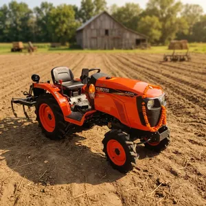 รถแทรกเตอร์สวน Kubota BX23S ขับเคลื่อน 4 ล้อ พร้อมอุปกรณ์ตักดินด้านหน้าและอุปกรณ์ขุดดินด้านหลัง กำลัง 40 แรงม้า พร้อมมอเตอร์เกียร์และลูกปืน - รถแทรกเตอร์อเนกประสงค์ - Product Image 4
