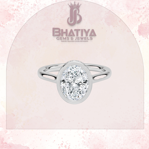 Anillo de Oro con Bisel Ovalado y Piedra Brillante, Banda de Cristal Transparente para Mujer, Joyería de Lujo con Gema Brillante, Estilo Nupcial Elegante - Product Image 5