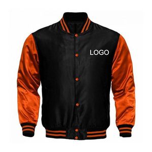 แจ็กเก็ตเบสบอลผ้าซาตินสไตล์สตรีทสำหรับผู้ชายเสื้อทีมโรงเรียนออกแบบได้ตามต้องการสำหรับฤดูหนาวสินค้ามาใหม่ - Product Image 6