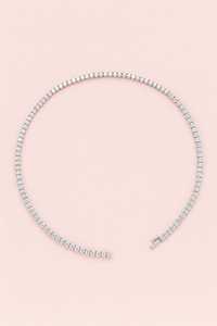 Wholesale VVS1 Round Cut Moissanite Tennis <b>Chain</b> Necklace 925 Sterling Silver Hip Hop <b>Iced</b> <b>Out</b> Men Women Party Jewelry - Product Image 2
