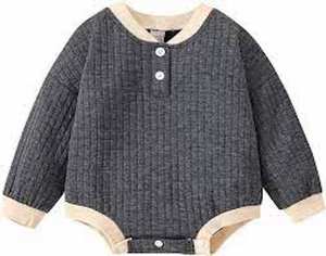 Venta caliente 100% mono de algodón para niños recién nacidos ropa de bebé mameluco con cierre de botón a presión - Product Image 5