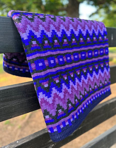 Western Show Horse Saddle Blanket Diseño de Nueva Zelanda Manta de sillín de lana hecha a mano Top Wool Saddle Pad Size - Product Image 2