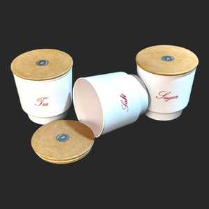 Nouvelle Arrivée : Pot Personnalisable avec Couvercle en Bois, Écologique pour la Maison, l'Hôtellerie, la Cuisine et les Restaurants – Prix de Gros 2025 - Product Image 3