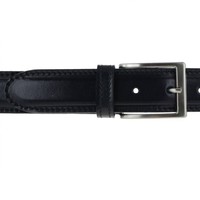 DV GROUP Style décontracté de luxe italien Largeur 3,5 cm Longueur 105-130 cm Haute qualité Élégant Classique Bleu Cuir véritable fait main