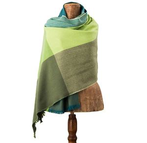 Chal de Lana de Cachemira y Seda de Alta Calidad para Mujer, Estilo Geométrico, Bufanda de Moda, Accesorios - Product Image 1