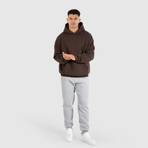 Wholesale Winter Wear 100%Cotton Heavyweight Thick Hoodies Custom Print logo Design Oversized Drop Shoulder Blank Hoodie <b>for</b> <b>Men</b> - Product Image 5