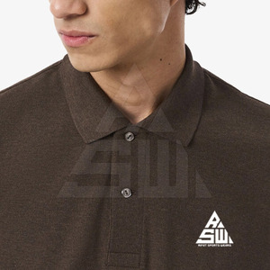Haute qualité hommes personnalisé tricoté solide à manches courtes évacuation de l'humidité pour t-shirt vente directe d'usine - Product Image 5