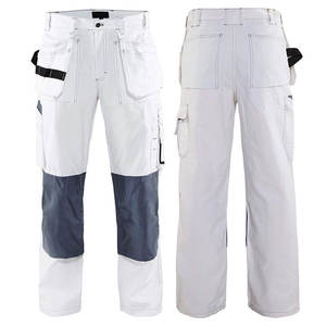 Pantalons de sécurité imperméables OEM Pantalons de travail à rayures réfléchissantes haute visibilité Pantalons de travail à poches multiples Pantalons de travail robustes - Product Image 3