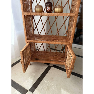 Étagère de rangement en rotin naturel, meuble de rangement fait à la main pour la maison - Product Image 4