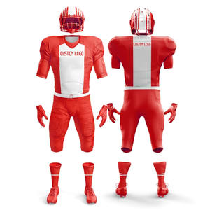 Ensemble maillot et short de football américain à sublimation personnalisée en gros uniformes d'équipe respirants pour clubs, écoles et tournois - Product Image 1