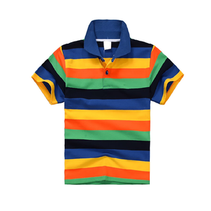 Offre Spéciale col rabattu enfants polos été Slim Fit unisexe enfants polos conception personnalisée rayé à la mode polos - Product Image 6