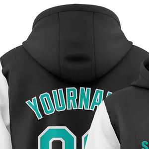 Veste d'hiver à manches longues pour homme en taille plus, personnalisée, coupe-vent, veste universitaire à capuche cousue, vente en gros - Product Image 5