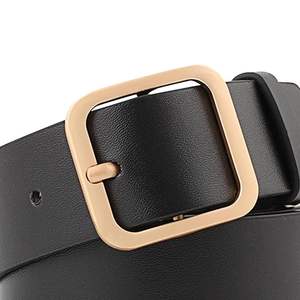 Best Quality Women Genuine Leather Casual Belt Adjustable Female Waistband for Skirt <b>Trousers</b> <b>Pants</b> 90cm Steel Buckle - Product Image 4