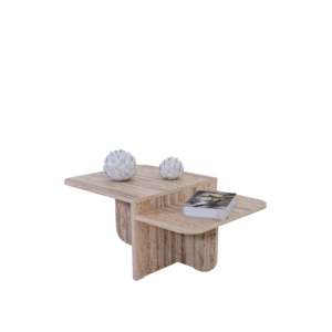 Harmony Berlin Modern Eco-Friendly Durable Coffee <b>Table</b> <b>White</b> Living Room Minimalist Wooden Furniture Stylish Rectangle <b>Table</b> - Product Image 4
