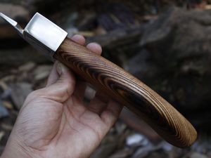 Wholesale Cusyomized Handmade Pizza Axe <b>Cutter</b> Hand Forged High Carbon Steel Blade With Etching Pure Leather Sheath for <b>men</b> - Product Image 5