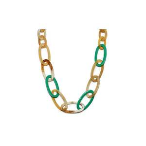 Disco de cuerno de búfalo negro Disco de concha blanca y collar de cuerno de búfalo natural blanco Producto indio hecho a mano - Product Image 6