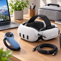 Tali Baterai Pro VR untuk Meta Quest 3S / Quest 3 dengan Penyangga Kepala Pendingin Udara