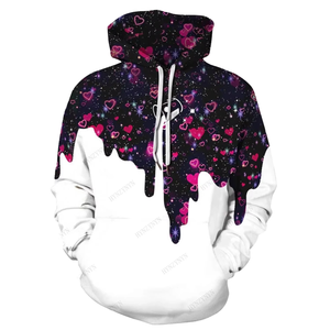 Sudadera con Capucha Unisex con Estampado de Galaxia, Sudadera Holgada de Punto con Cremallera, Ropa de Calle de Invierno, Fabricante OEM - Product Image 4