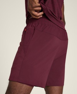 กางเกงขาสั้นเล่นยิมของผู้ชายกางเกงขาสั้นเล่นเทนนิสสำหรับวิ่งและเล่นกีฬามีโลโก้ด้านหน้า - Product Image 3