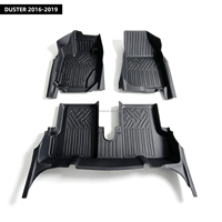 Tapis de sol de voiture 100% TPE, très vendus, inodores, écologiques, durables, tapis de voiture 5D TPE, pour DUSTER 2016-2019