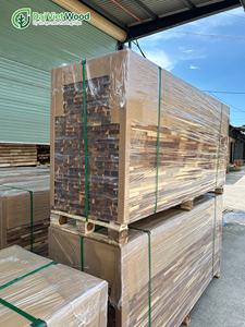 FSC Grade AB Acacia Madera Cera Aceite Acabado Interior Cocina Uso Material de goma Tableros articulados para encimera - Product Image 2