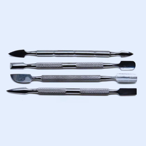 Juego de 4 piezas de acero inoxidable de belleza para el cuidado de las uñas, empujador de cutículas, cuchara, Lima, herramientas de manicura y pedicura, herramientas de belleza quirúrgicas - Product Image 2